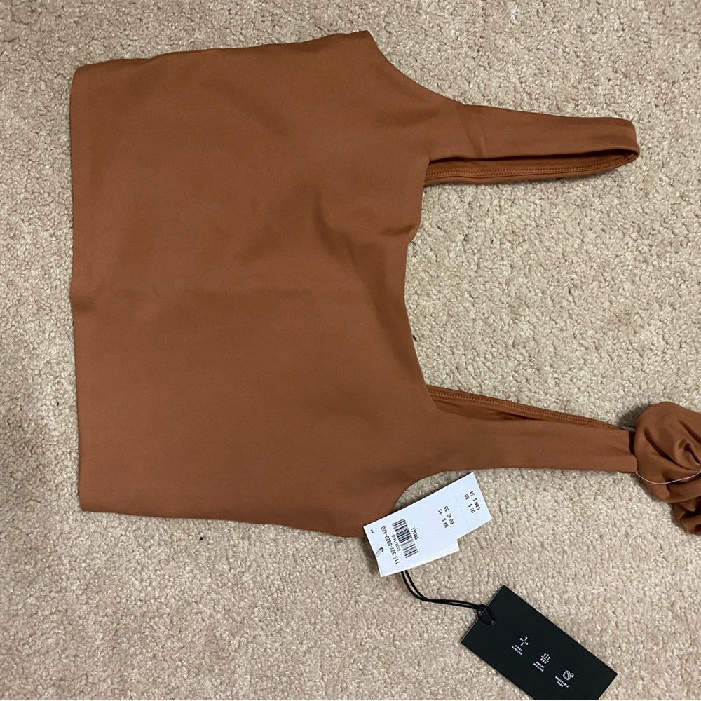 Aritzia Brown Crop Top